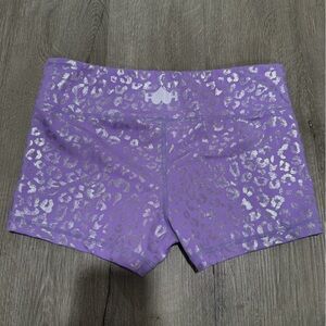 Wodbottom Purple Athletic Shorts with Silver Accents